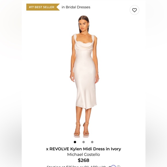 Michael Costello Dresses & Skirts - x Revolve Kylen Midi Dress in Ivory